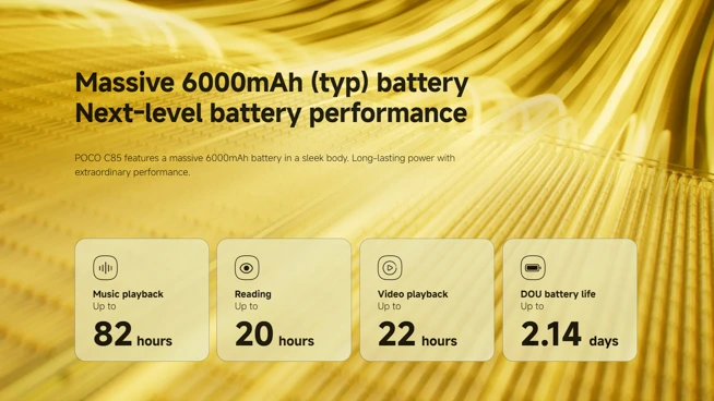 POCO C85 海外発表！6000mAh大容量バッテリー+逆充電対応のエントリー