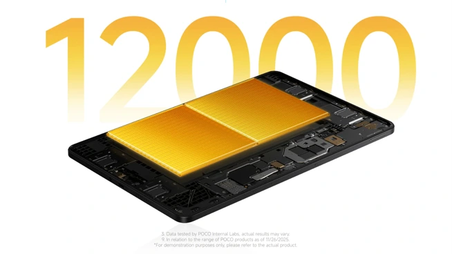 POCO Pad M1 日本発売！超大容量12000mAhバッテリー搭載タブ。早割で